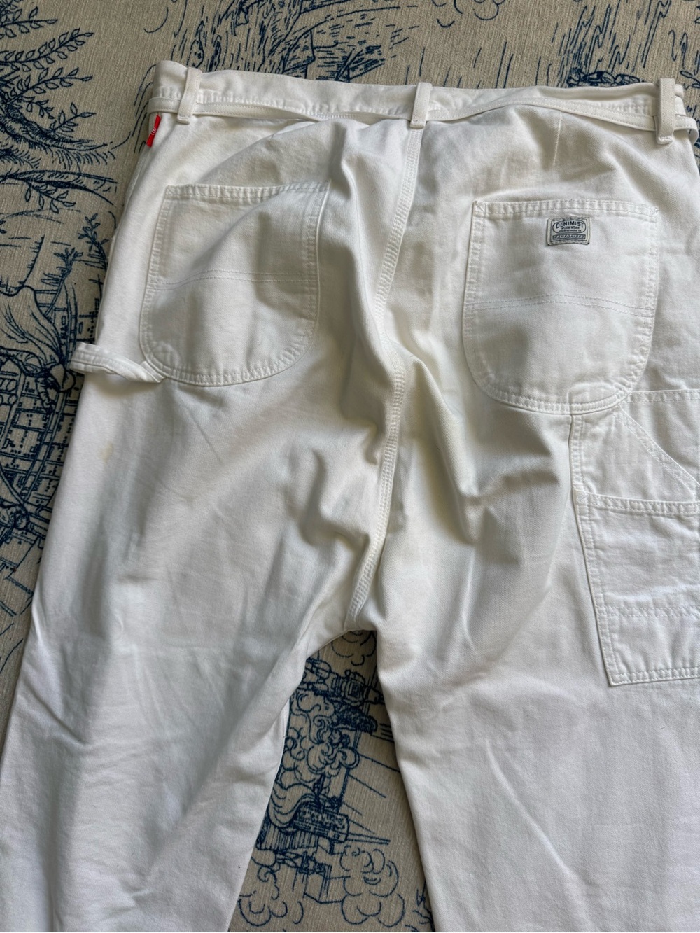 Women’s White Boyfriend Jeans - Relaxed Carpenter Style